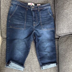 Stylish Blue Denim capris